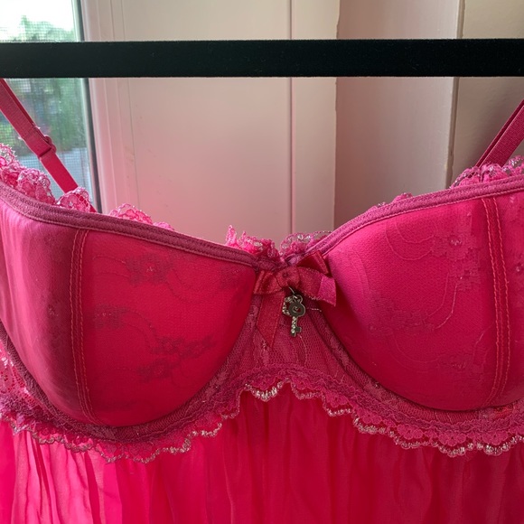 Victoria’s Secret Sexy Hot Pink Lingerie Set - Picture 2 of 5